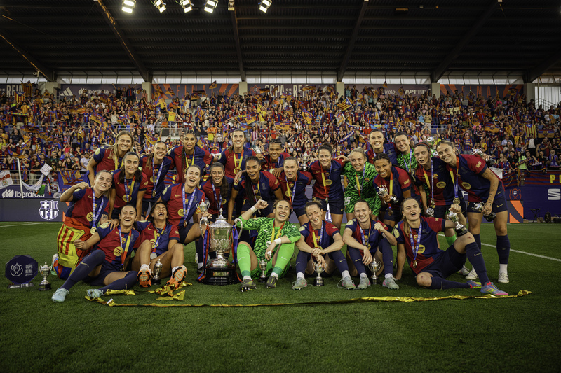 RAKUS GELAR: Barcelona juga merajai gelar di sektor putri