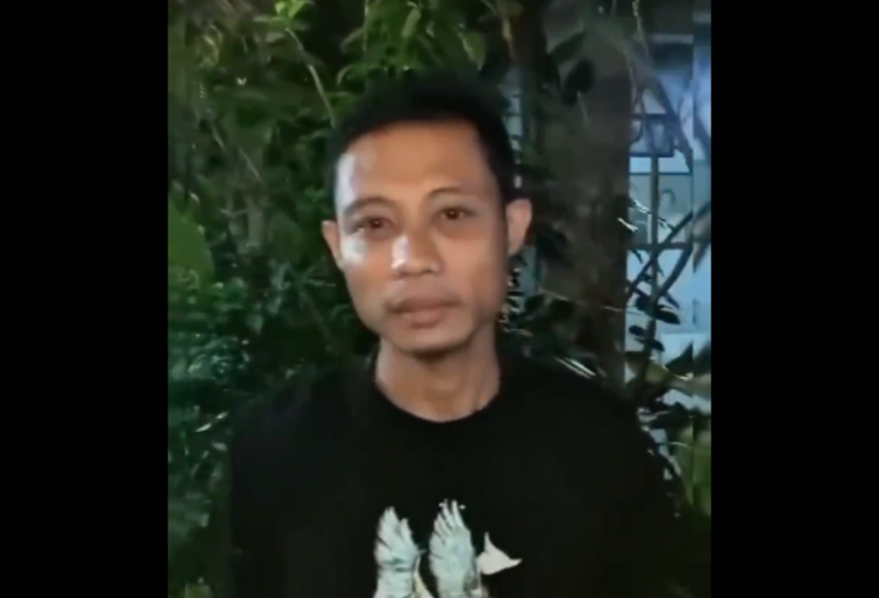 KONDISI TERBARU: Evan Dimas tampak dalam video yang beredar di media sosial kondisinya tampak kurus dan tirus