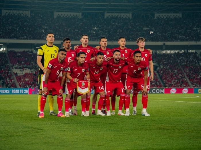 Pemain Timnas Indonesia Vs Tiongkok.