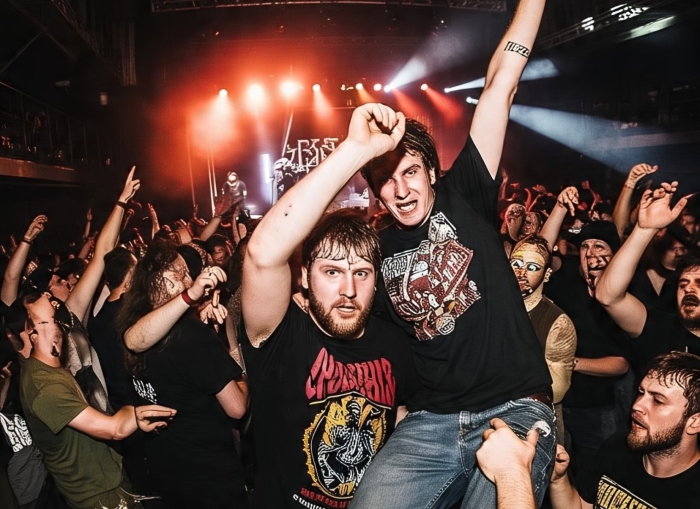 Sejarah awal moshing di konser musik.