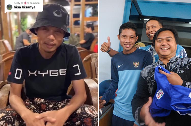 Kondisi terkini Evan Dimas (kiri). Wonderkid Timnas Indonesia itu saat berkunjung ke Redaksi Radar Banyuwangi 2016 silam.