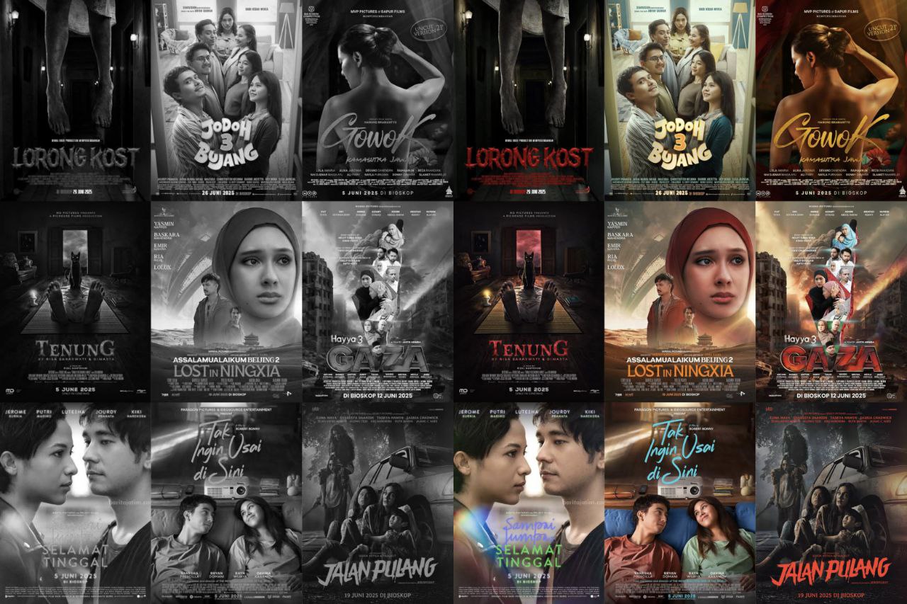 Jadwal lengkap film bioskop di Indonesia Juni 2025.