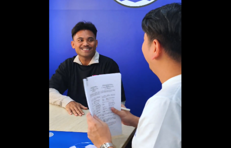 KE BANDUNG: Saddil Ramdani resmi menjadi bagian skuad Persib Bandung