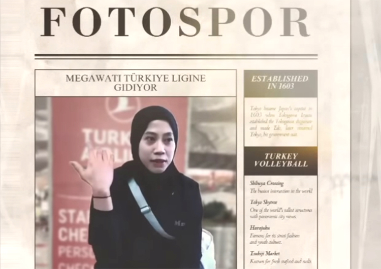 Tangkapan layar Megawati Hangestri Pertiwi dibahas oleh Media Turki, FOTOSPOR.