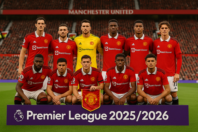 Ilustrasi pemain Manchester United musim 2025/2026.