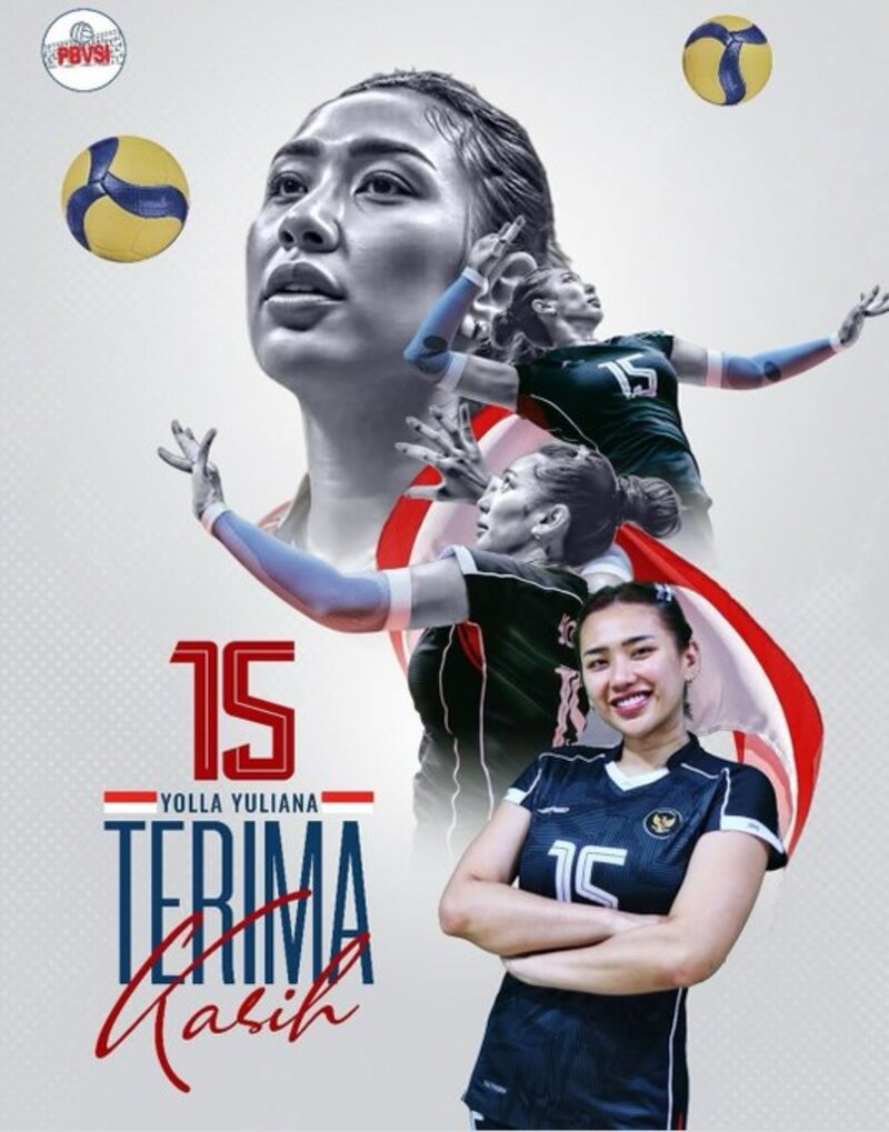 FOKUS KLUB: Yolla Yuliana resmi memutuskan mundur dari timnas voli putri Indonesia