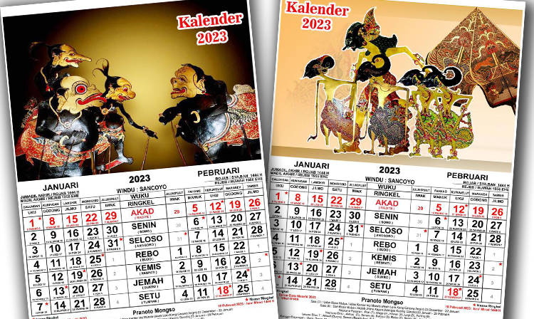 Ilustrasi kalender Jawa-Islam