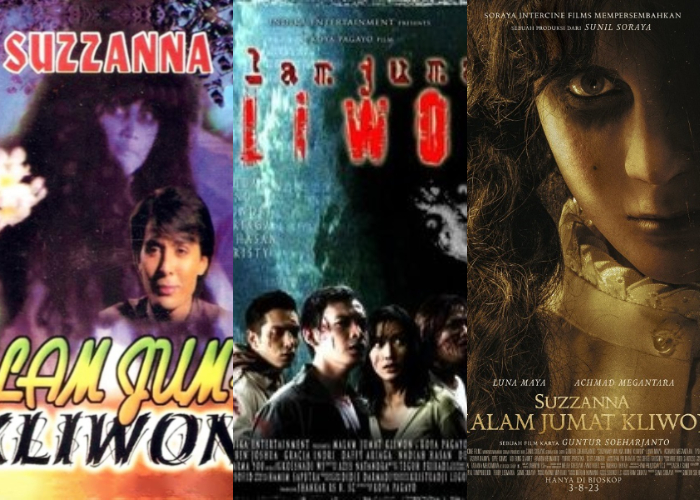 Tiga versi film berjudul Malam Jumat Kliwon.