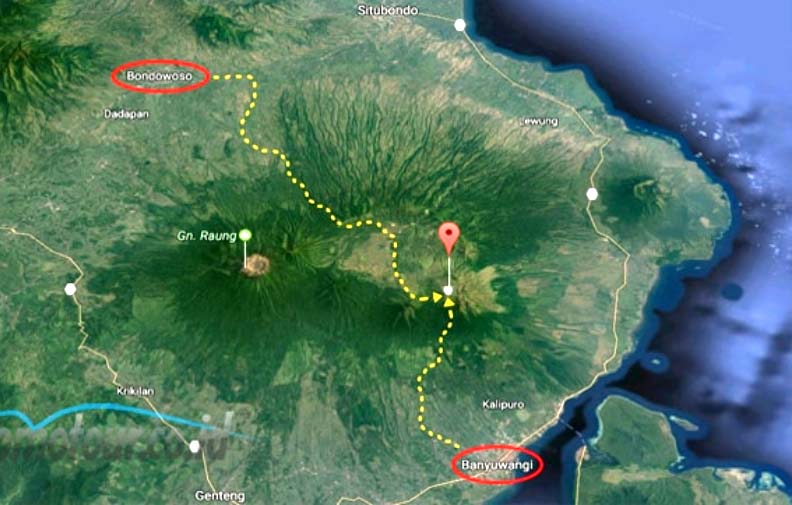 Jalur alternatif dari Bondowoso menuju Banyuwangi jika Gunung Gumitir ditutup nanti.