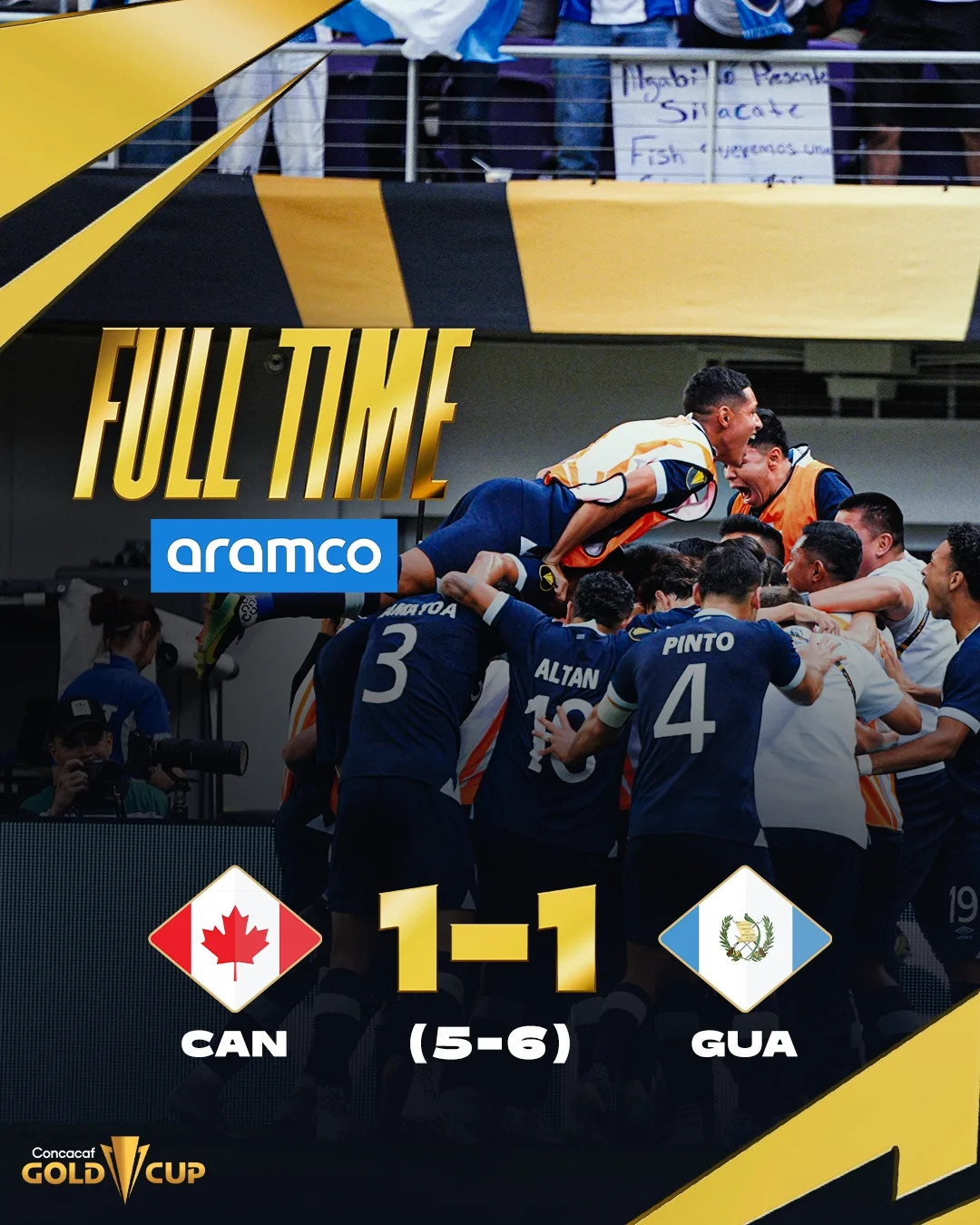 Guatemala berhasil melaju kebabak semifinal CONCACAF Gold Cup 2025.