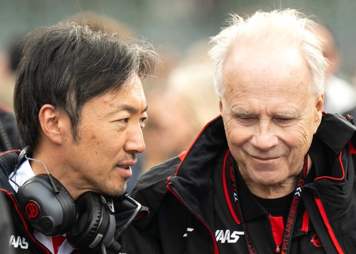 Haas rayakan kiprah di F1 dengan tampil spesial di Goodwood Festival of Speed bersama Gene Haas, Ayao Komatsu, dan para pembalap utama.