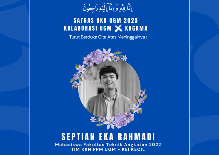 Ucapan duka untuk Septian Eka Rahmadi menyebar luas di media sosial.