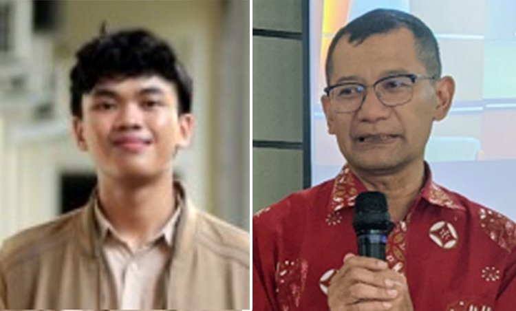 Alm. Septian Eka Rahmadi, mahasiswa UGM yang meninggal dunia. Rustamadji, Direktur Pengabdian kepada Masyarakat (DPKM) UGM.