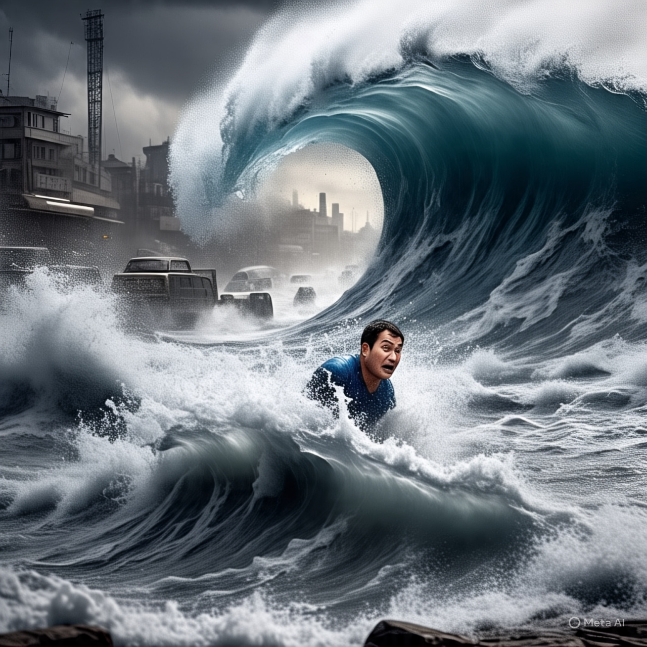 Arti mimpi terkena Tsunami.
