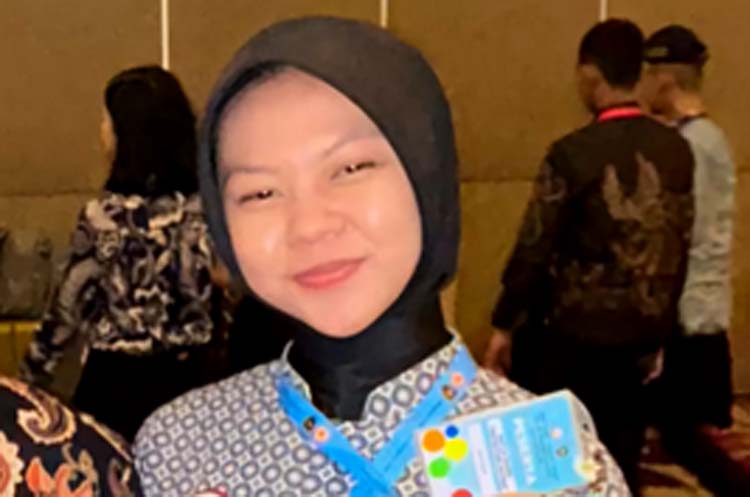 Siswi SMAN 1 Giri Taruna Bangsa Kayla Zahra Tastaftian Elfirin lolos menjadi Paskibraka.