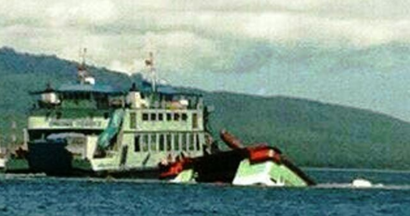 TENGGELAM: KMP Rafelia II tenggelam di Selat Bali jelang Pelabuhan LCM Ketapang