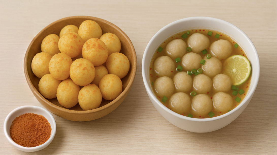 Resep cimol anti meledak dan pentol aci yang lembut.