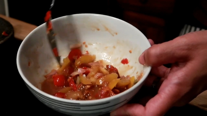 Resep sambal Bakasang Banda Neira.