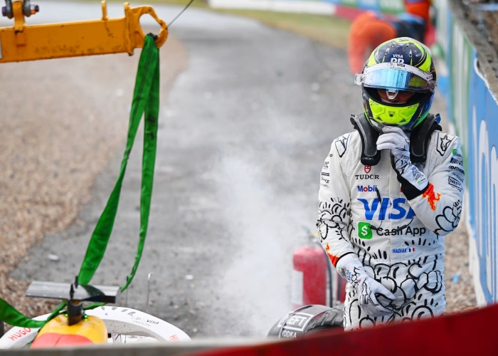 Double DNF membuat tim Racing Bulls tak memperoleh poin sama sekali di F1 GP Inggris 2025.