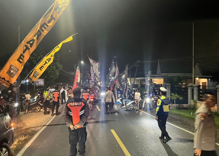 Polresta Banyuwangi memastikan rangkaian acara yang digelar PSHT lancar dan aman.