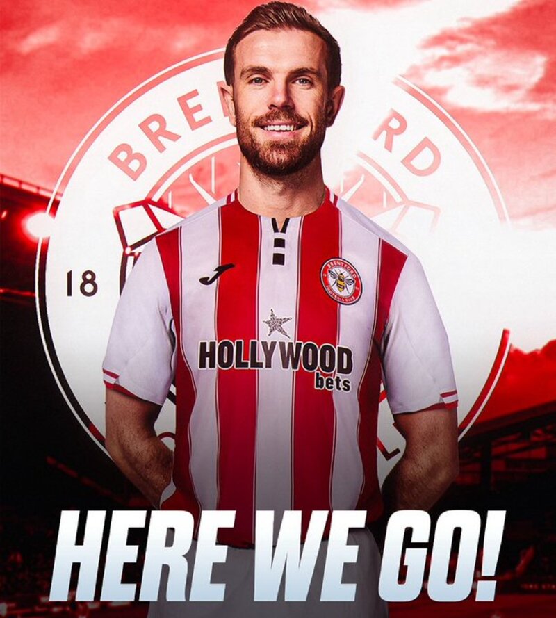 KEMBALI: Jordan Henderseon memperkuat Brentford di Liga Inggris