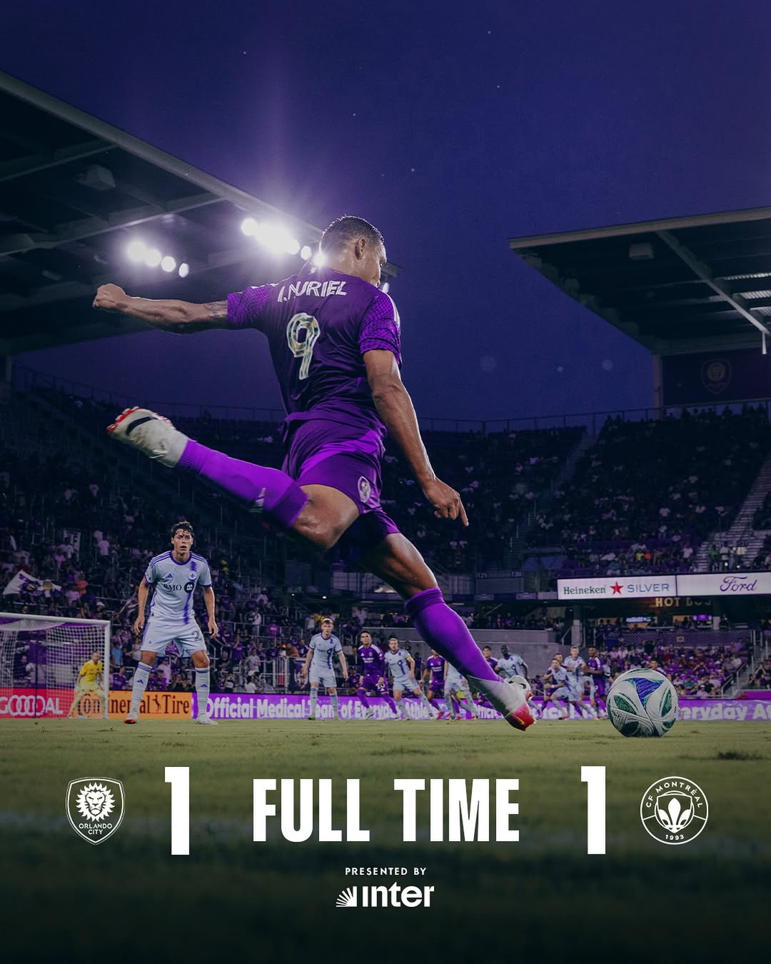 Montreal berhasil tahan imbang Orlando City.