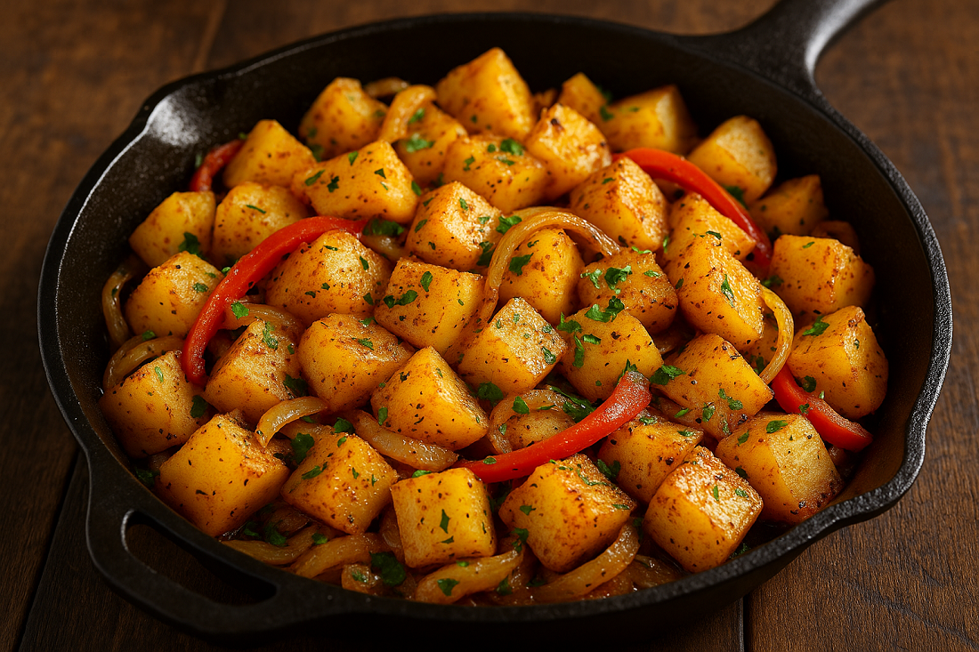 Resep gampang bikin Swamp Potatoes alias kentang rawa.