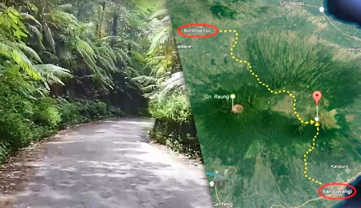 Jalur alternatif dari Bondowoso menuju Banyuwangi jika Gunung Gumitir ditutup nanti.