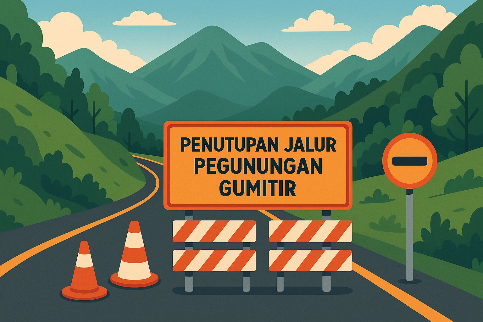 Jalur Gumitir ditutup total 24 Juli&ndash;24 September 2025.