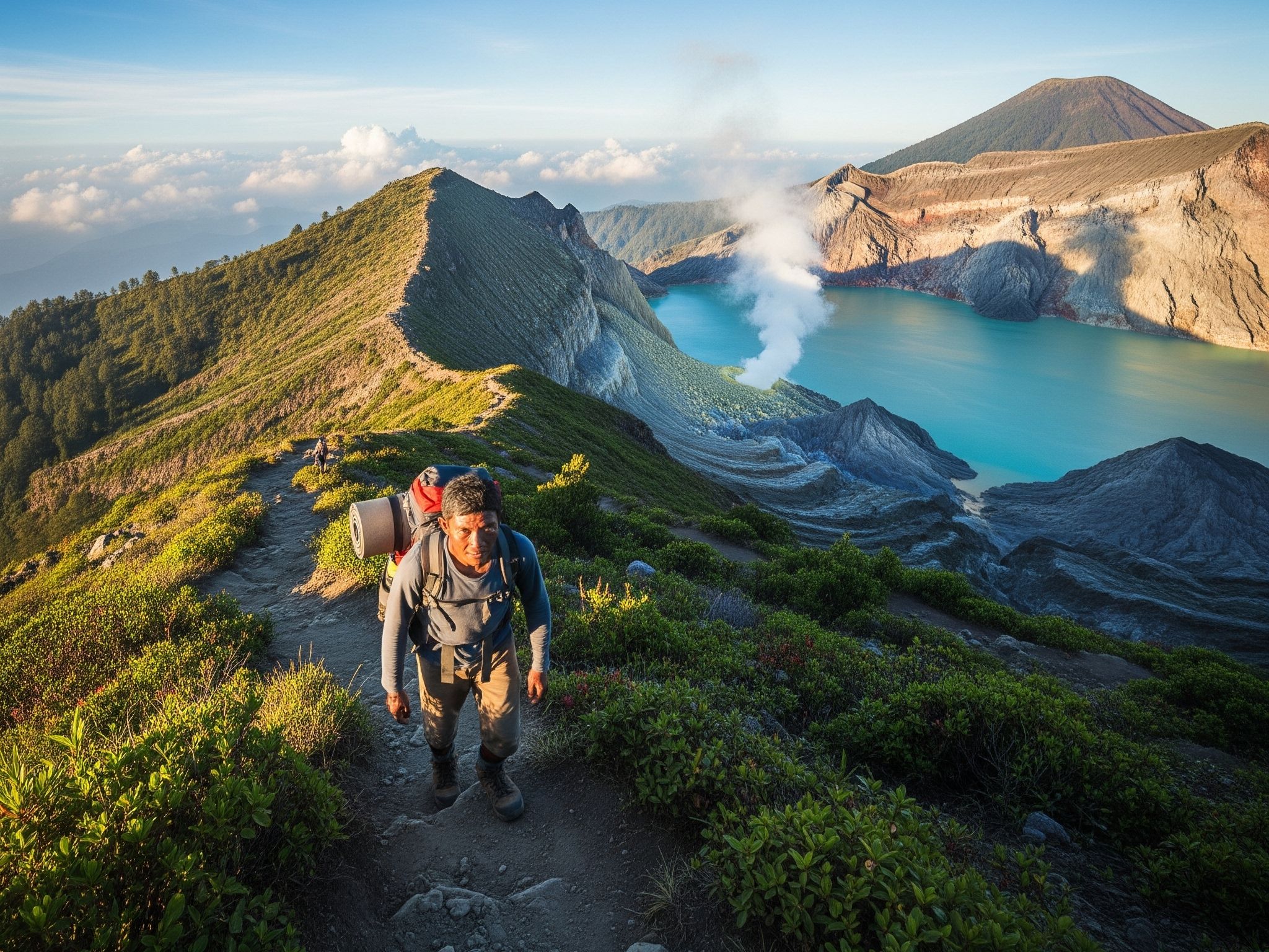 ILUSTRASI Kawah Ijen, salah satu destinasi favorit di Banyuwangi, Jawa Timur