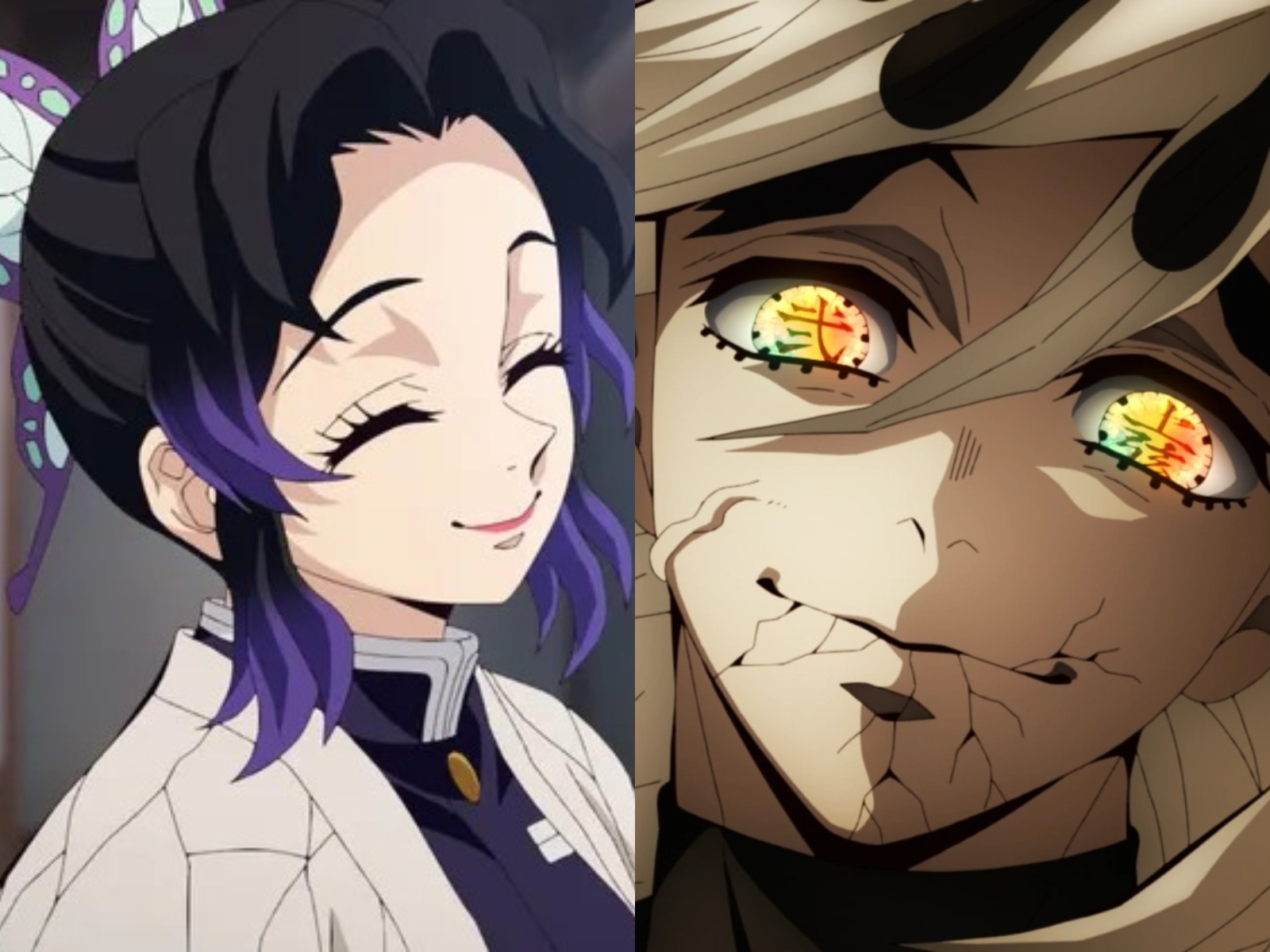 Shinobu Kocho, Pilar Serangga, akhirnya berhadapan dengan Doma, pembunuh kakaknya, Kanae Kocho dalam Kimetsu no Yaiba Movie Infinity Castle.