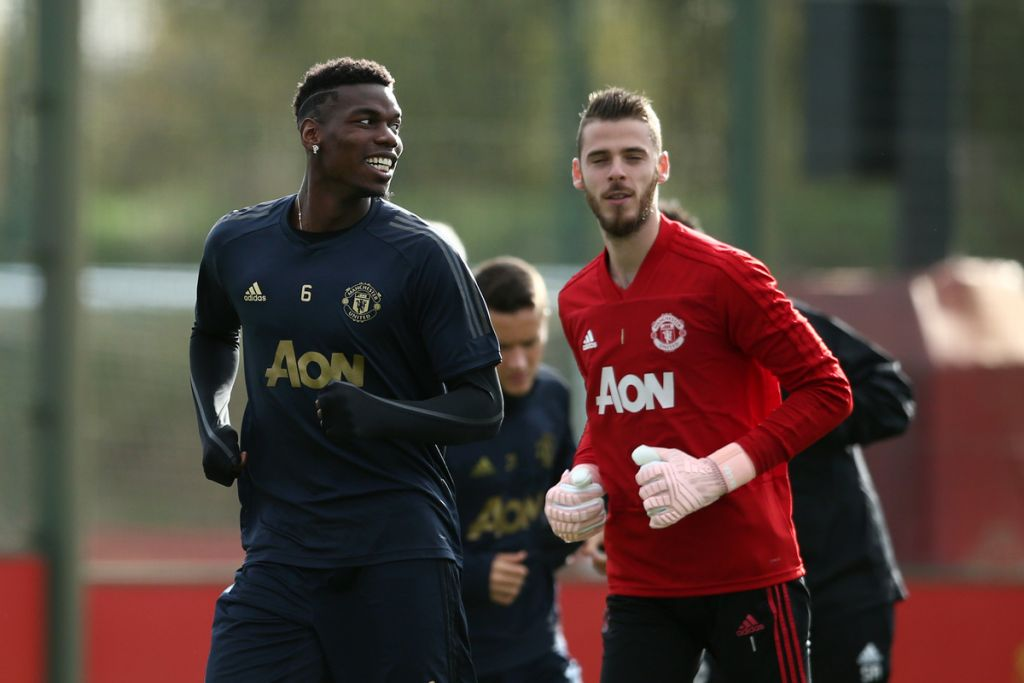 Persahabatan Pogba dan De Gea.