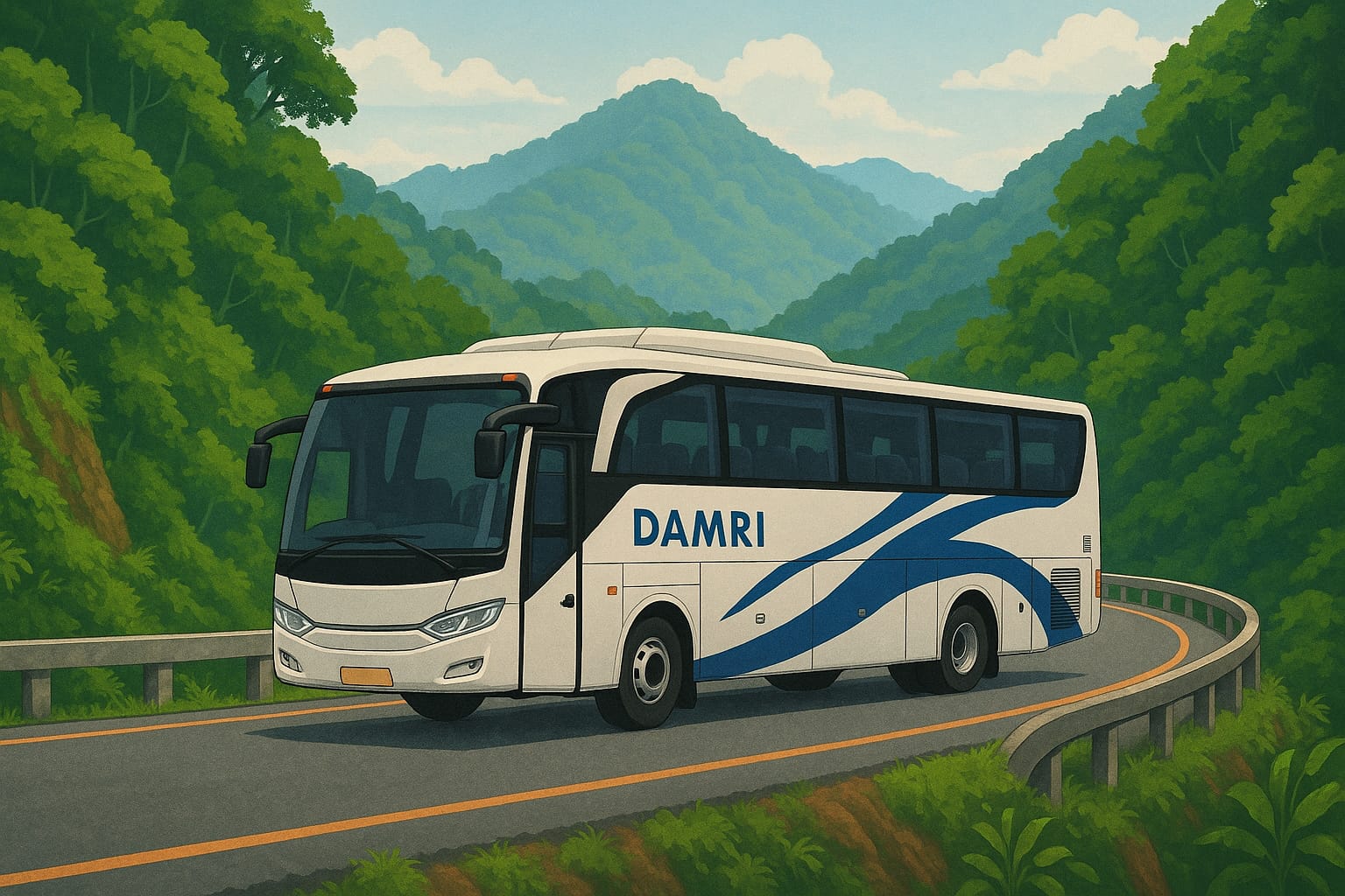 Selama jalur Gumitir ditutup, rute Bus DAMRI berubah.