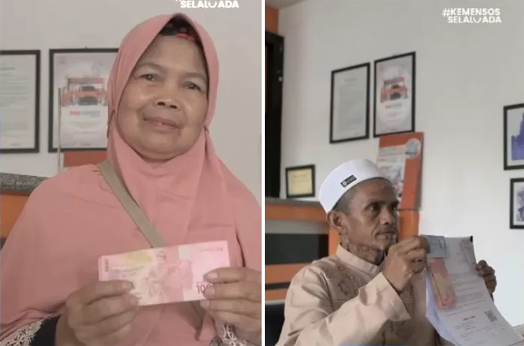 KPM yang sudah mendapatkan bantuan sosial.