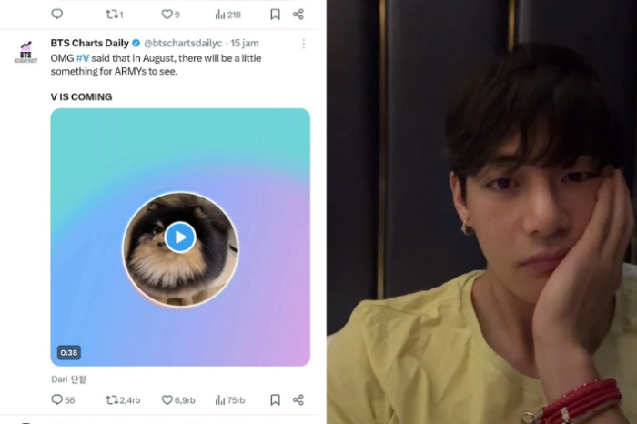 V BTS Kembali menggegerkan netizen dan para penggemarnya melalui live streaming singkat di Weverse.
