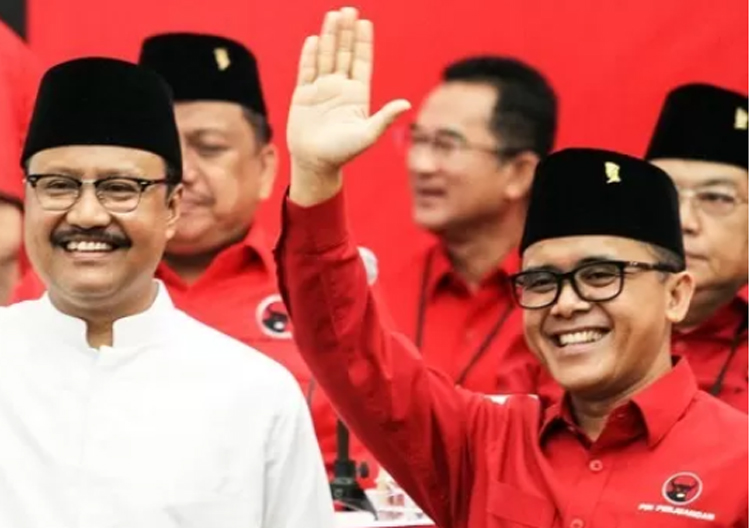 Abdullah Azwar Anas (kanan) bersama Gus Ipul.