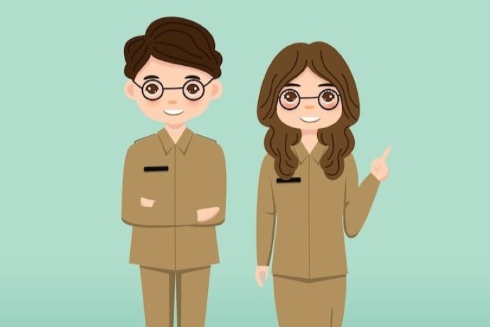 Senyum bahagia yang muncul ketika data resmi penerima insentif bisa berjalan lancar untuk Guru Non ASN.