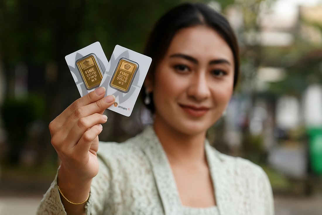 Harga emas antam hari ini, Jumat 8 Agustus 2025.