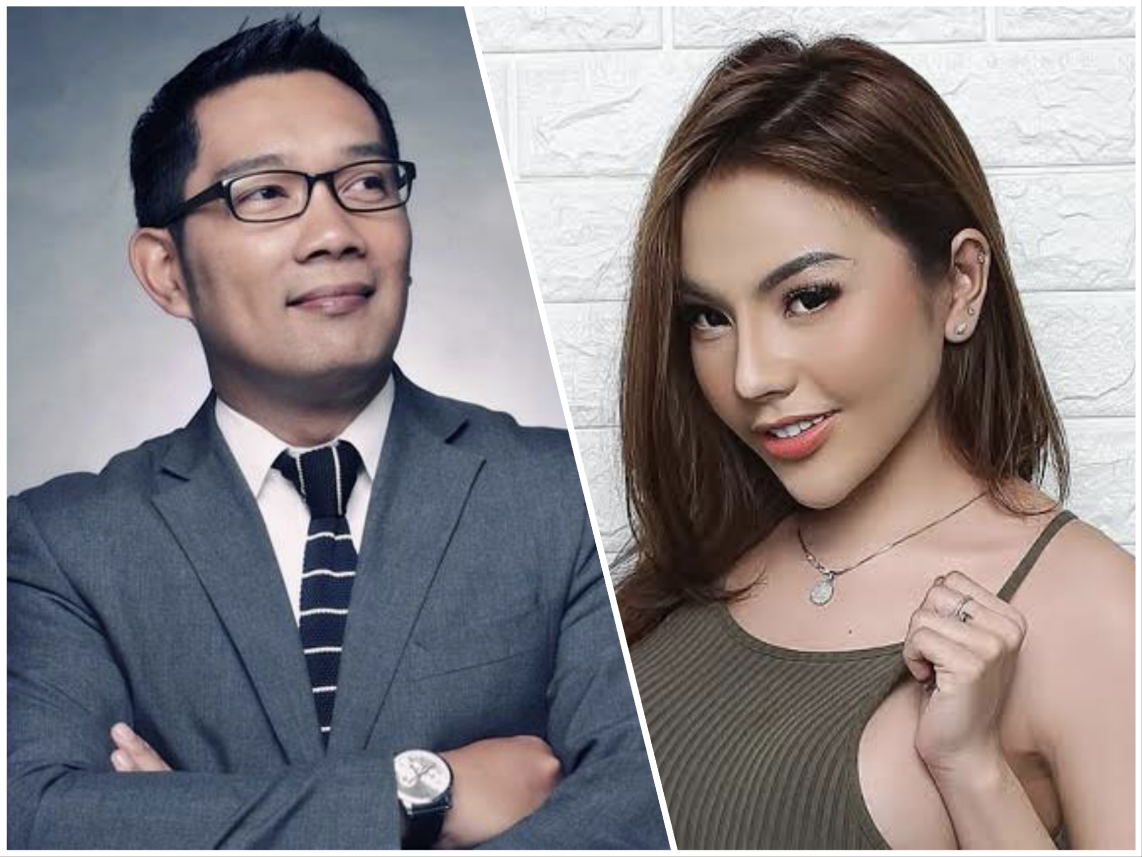 Kolase Ridwan Kamil dan Lisa Mariana.