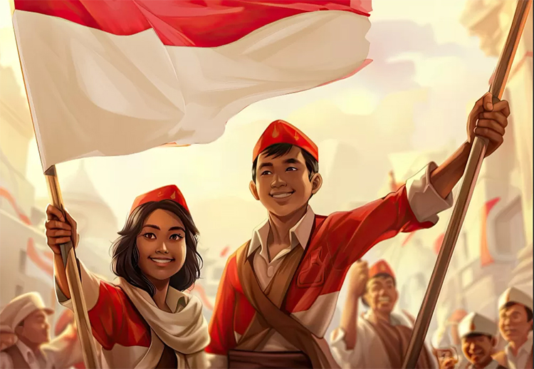Indonedia memperingai hari kemerdekaan t17 Agustus 2025.