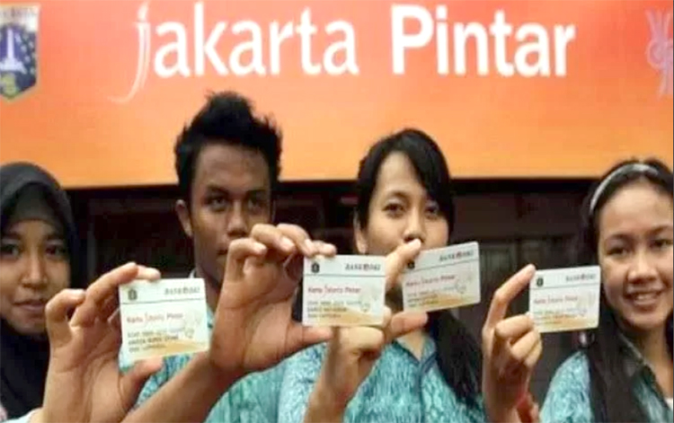 ILUSTRASI Siswa penerima bantuan Kartu Jakarta Pintar atau KJP.