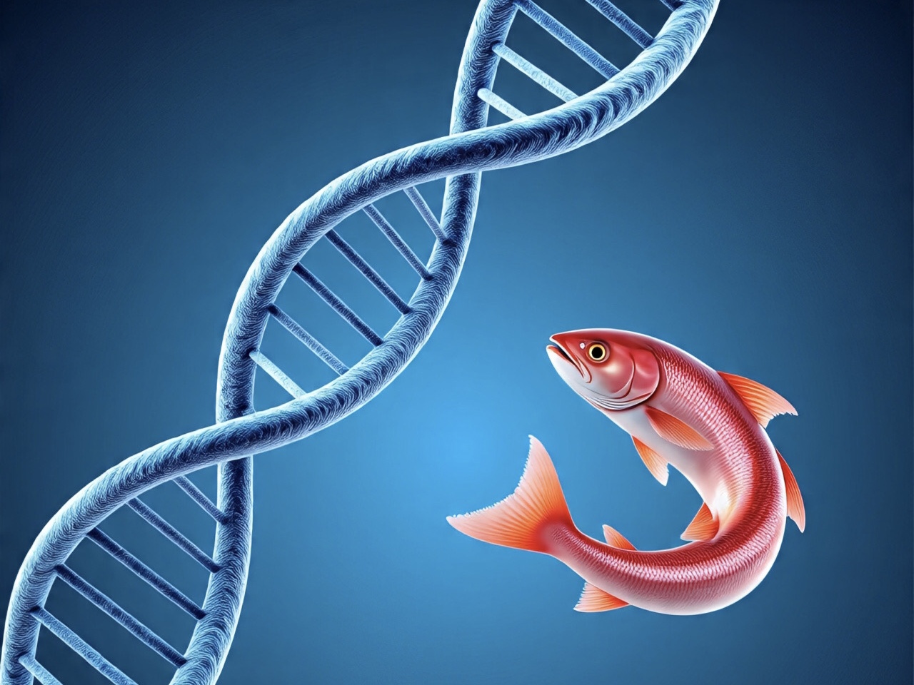Ilustrasi DNA salmon