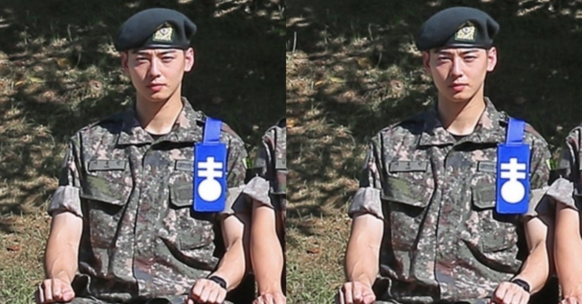 Kabar terbaru Cha Eunwoo setelah 14 hari menjalani wajib militer, tetap gagah dan tampan.