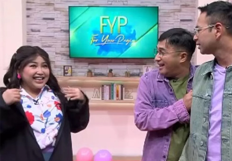 Kebersamaan Mpok Alpa bersama Irfan Hakim dan Raffi Ahmad di program FYP.