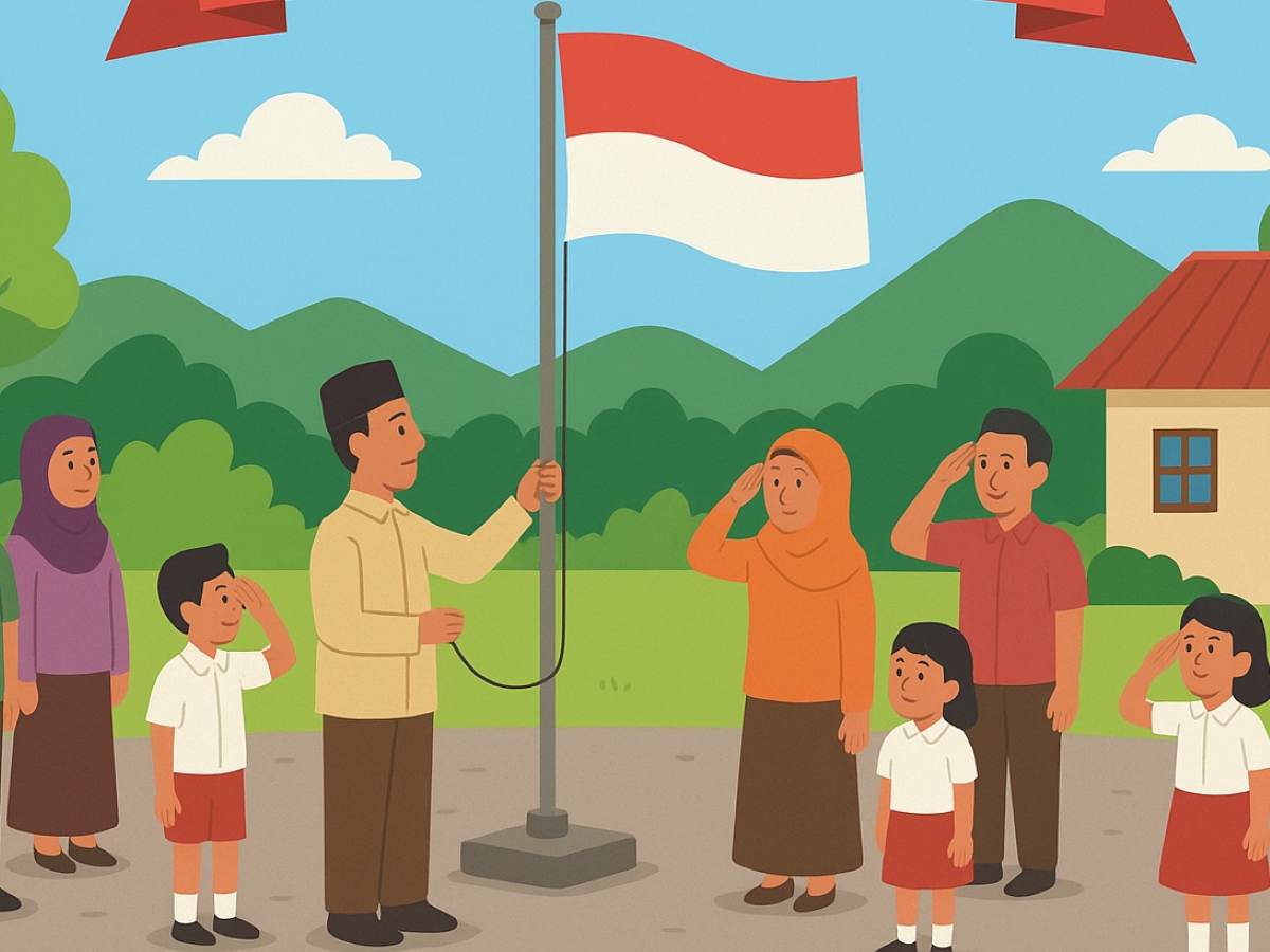 Perbedaan format upacara di kantor, sekolah, dan masyarakat.