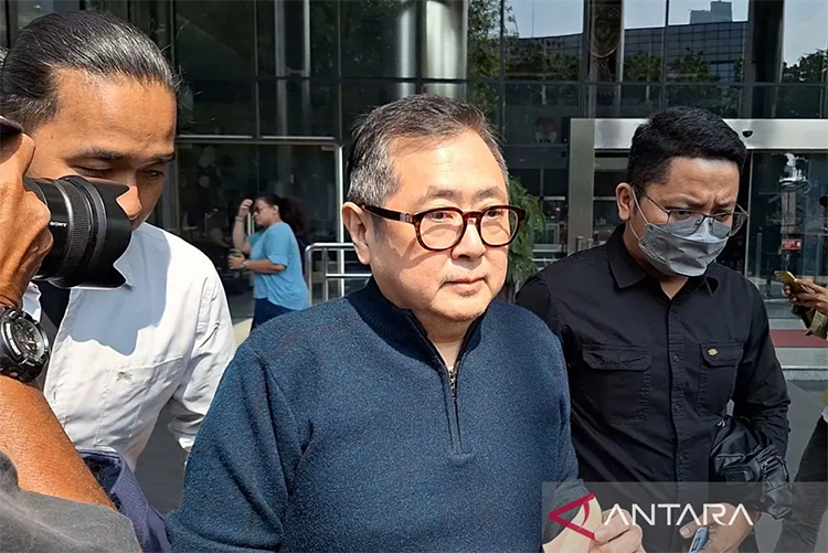 Rudi Tanoe diperiksa sebagai saksi atas dugaan korupsi penyaluran bansos di Gedung Merah Putih KPK beberapa waktu lalu.