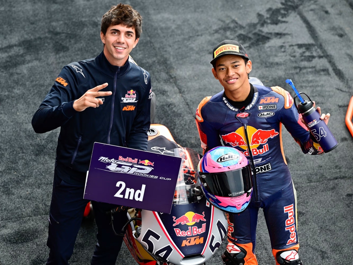 Veda Ega Pratama incar gelar Red Bull Rookies Cup 2025.