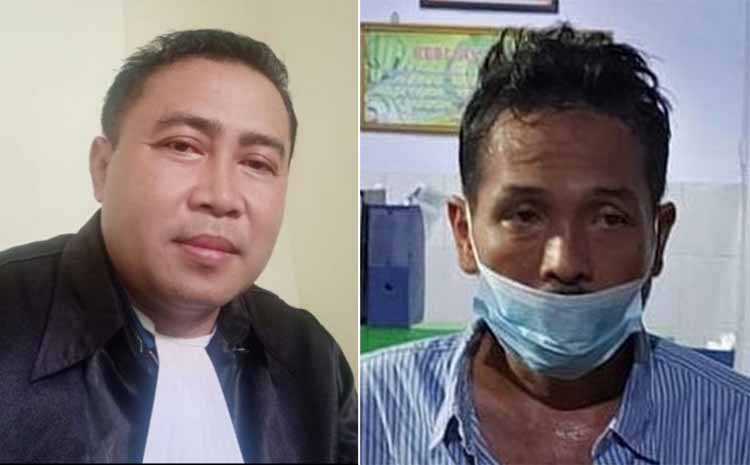 Moh. Sugiono, Kuasa Hukum M. Yunus Wahyudi (kanan).