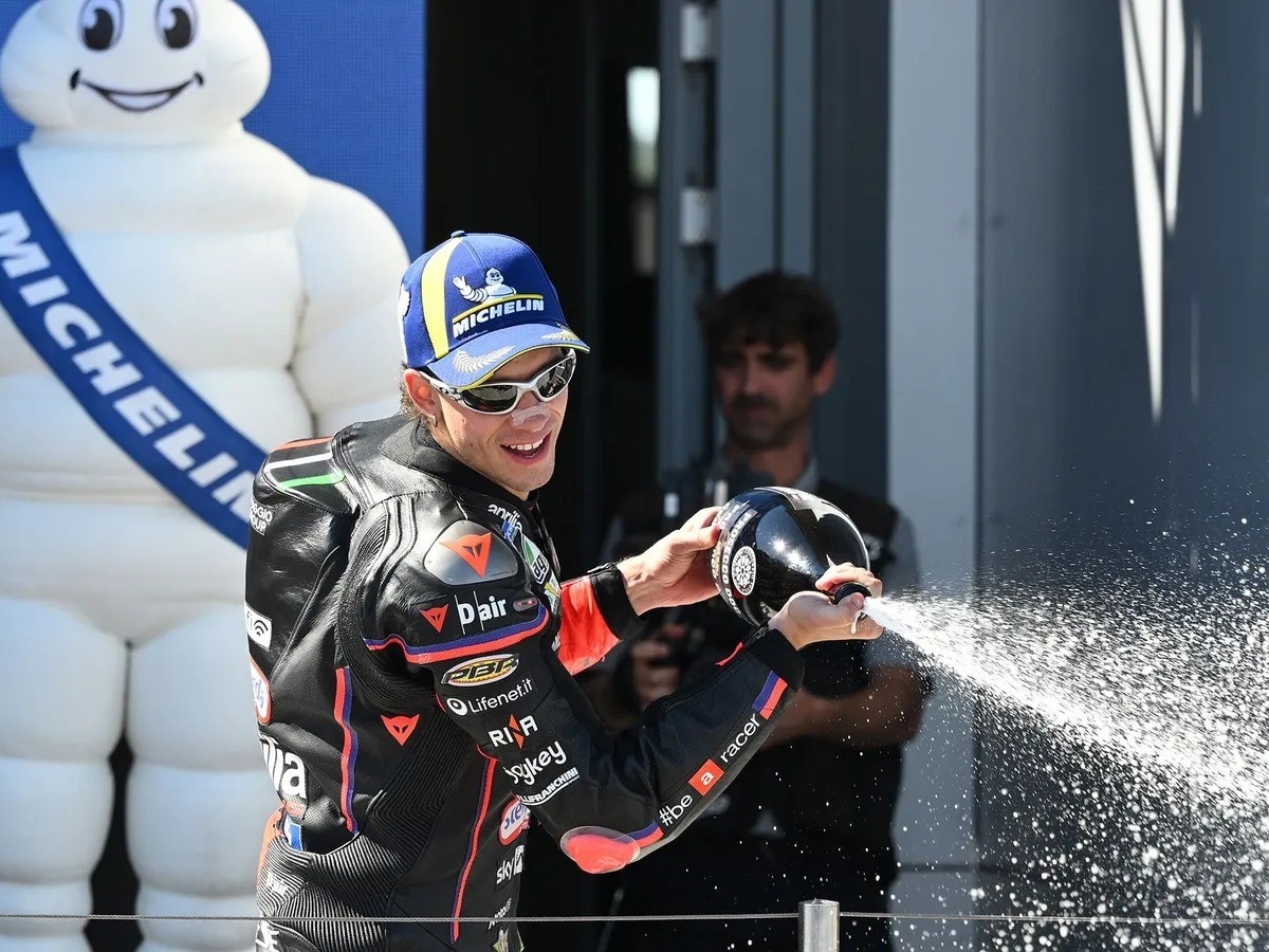 Marco Bezzecchi berhasil podium di race MotoGP Hungaria 2025.