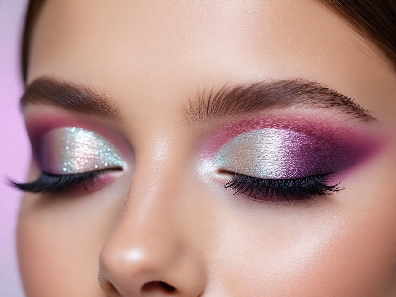 Ilustrasi Bold Eyeshadow Make Up Look
